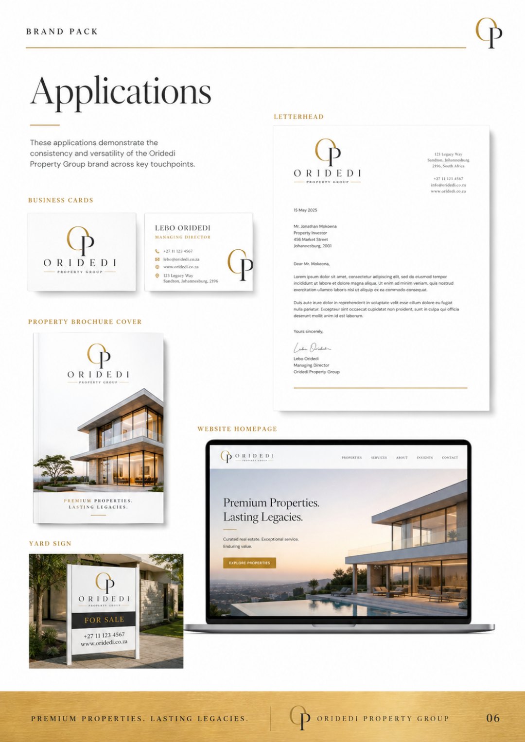 Oridedi Property Group brand pack page 6